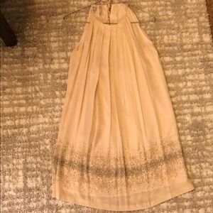 Mango cream beaded dress